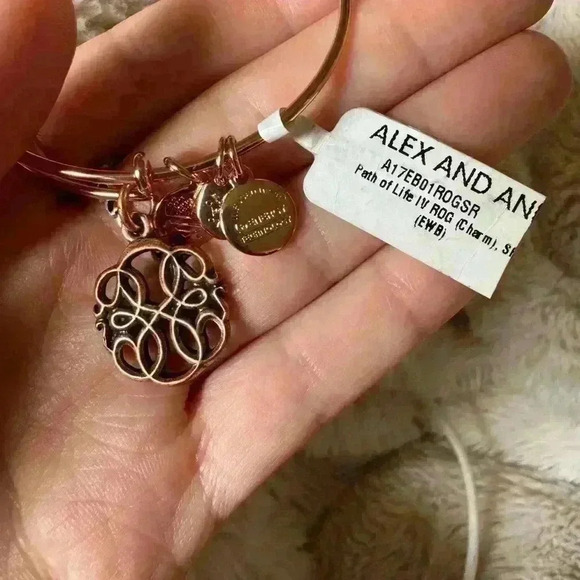 NWT Alex and Ani Path of life rose gold bracelet - Picture 3 of 4